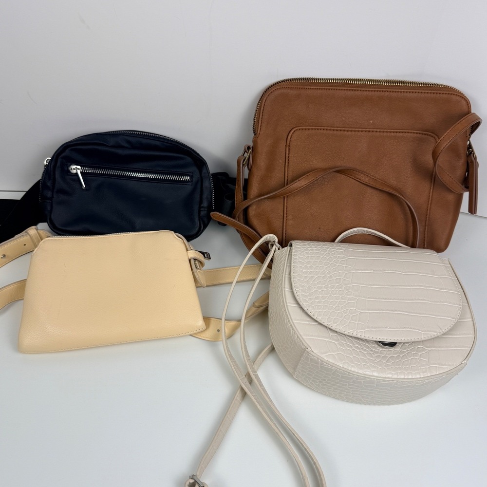 Target Lot 4 Purses Crossbody Belt Bag Universal Thread A New Day Wild‎ Fable